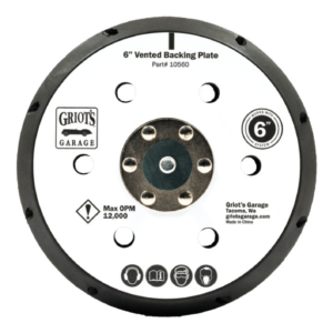 6" Vented Orbital Backing Plate