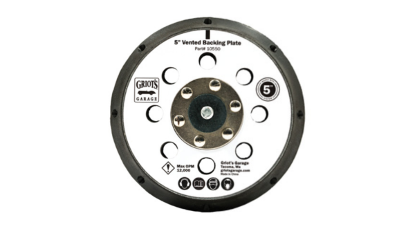5" Vented Orbital Backing Plate